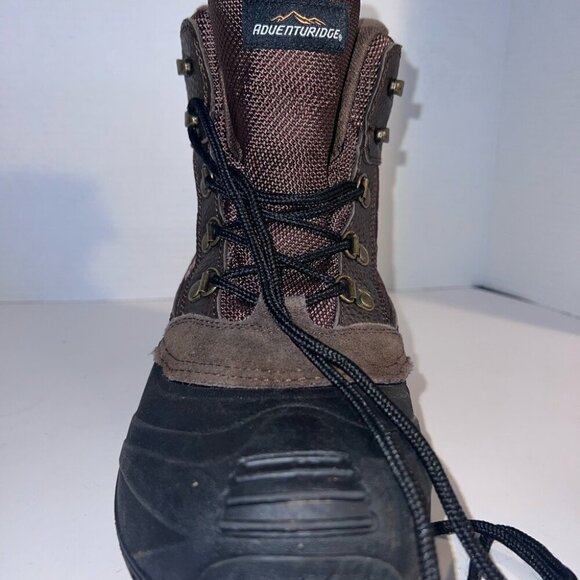 Adventuridge Mens Insulated Waterproof Hiking Boots Brown/Black Size 9 Durable &